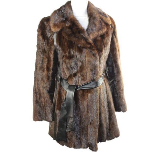 Mahogany Mink Stroller with Leather Accent Panels, Size Sm/Med - Picture 7 of 12